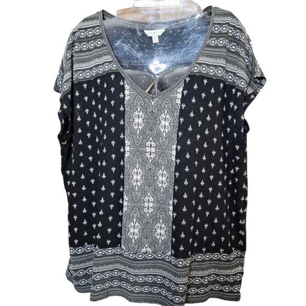 Lucky Brand Women's Large Sleeveless Boho Hippie‎ American Blouse